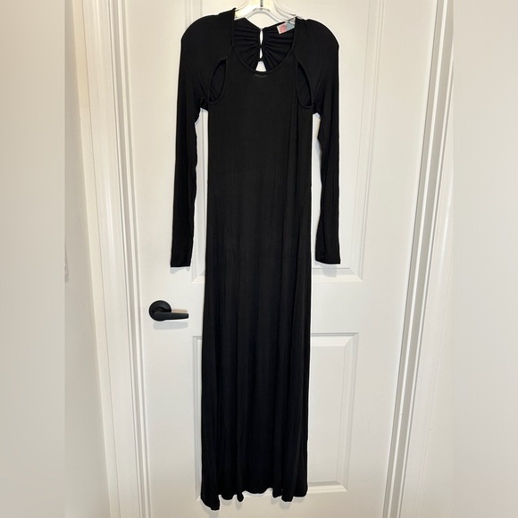 Free people beach black night out maxi dress size S - Picture 5 of 6